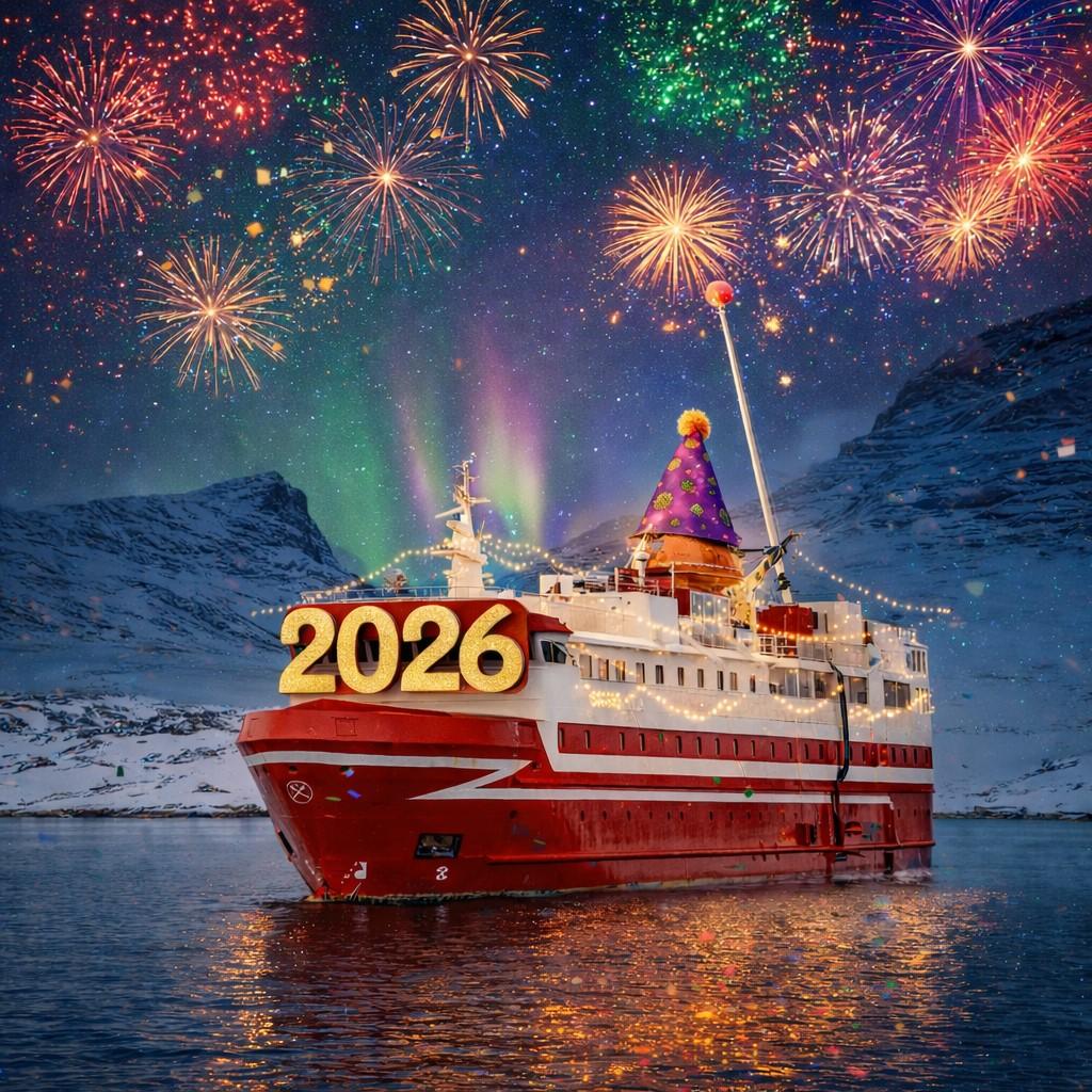 New Year aboard Sarfaq Ittuk map