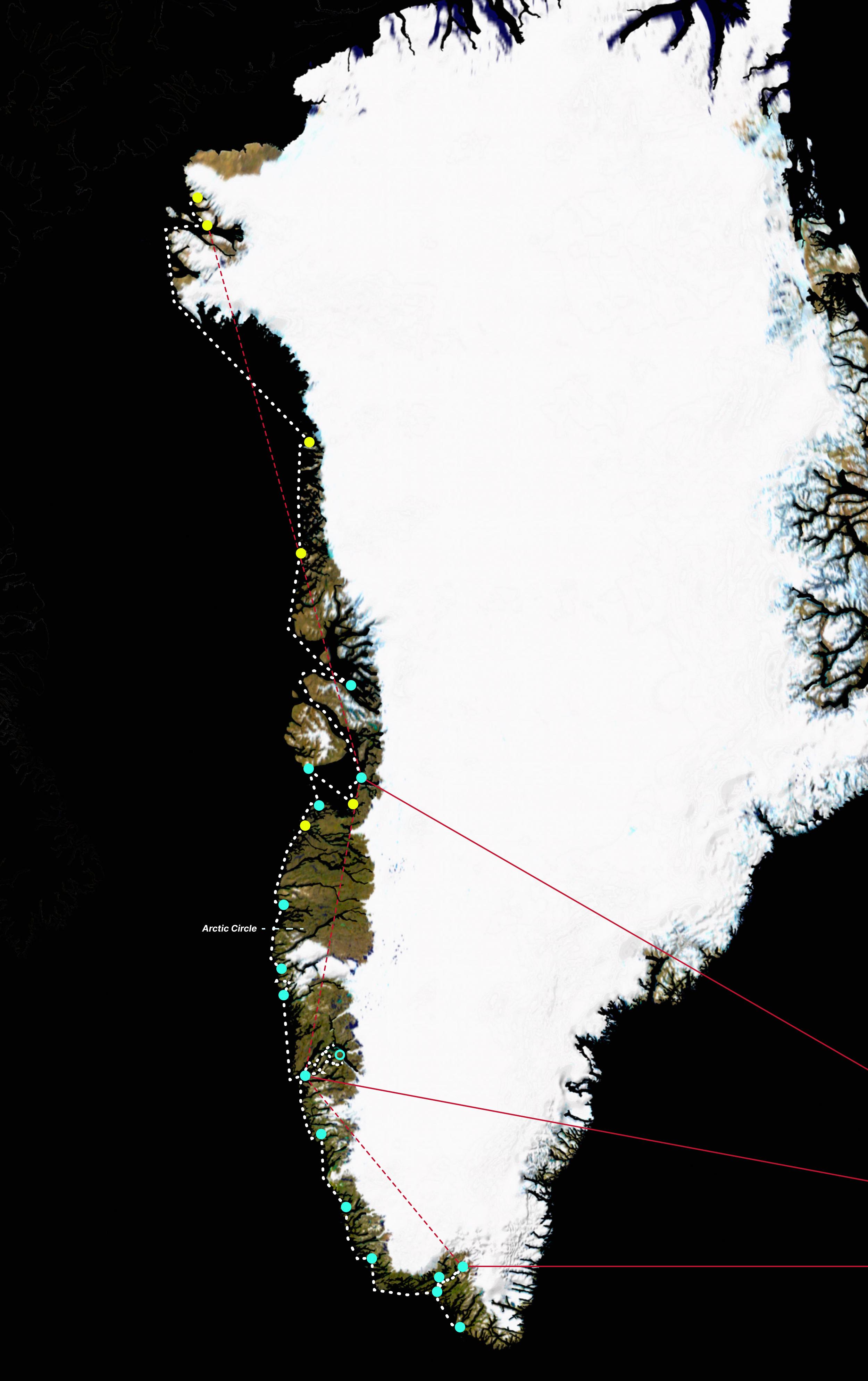 2025 SPEZIAL: Die Große Grönlandreise map